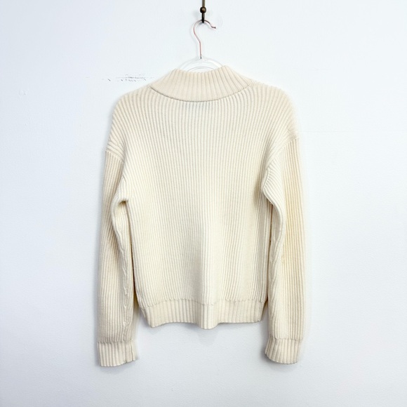 Proenza Schouler White Label Cut-Out Rib Wool Sweater Ivory XS - Picture 6 of 6